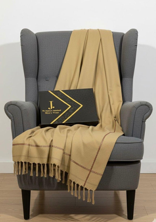 J.Soft Wool Shawl (Khaki)