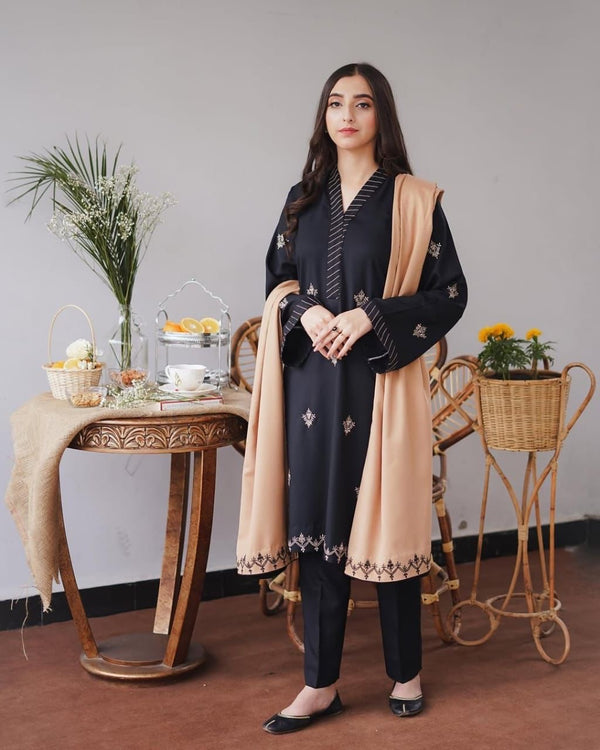 AISLING - Winter 3PC Premium Air-Jet Dhanak Embroidered Suit