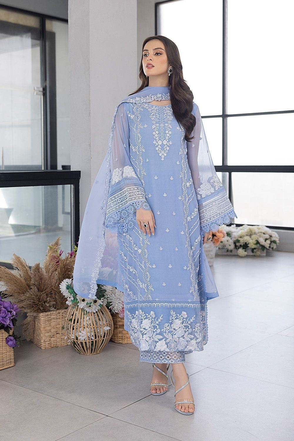 Azure 3Pcs Organza Collection