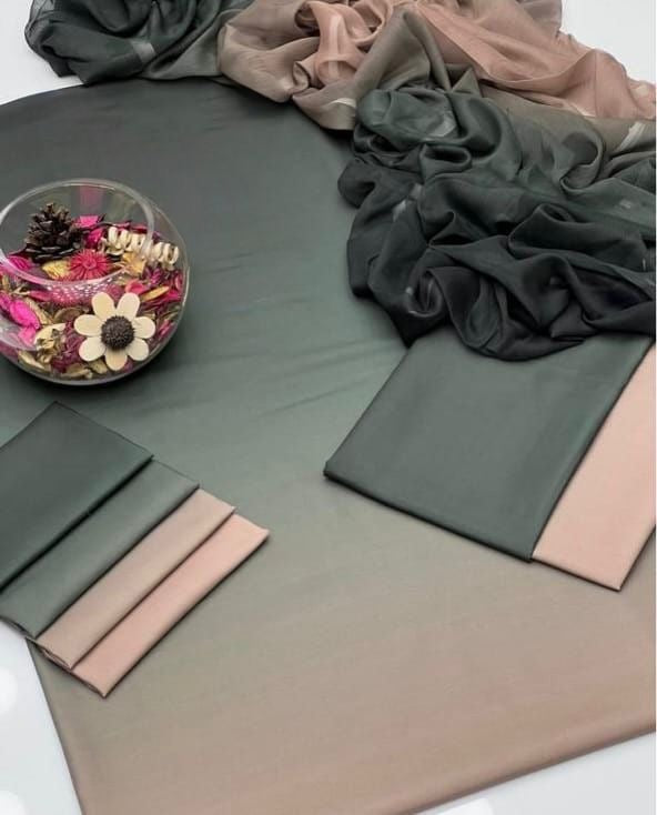 DIGITAL PRINT 3PC SILK UNSTITCHED SUIT 19