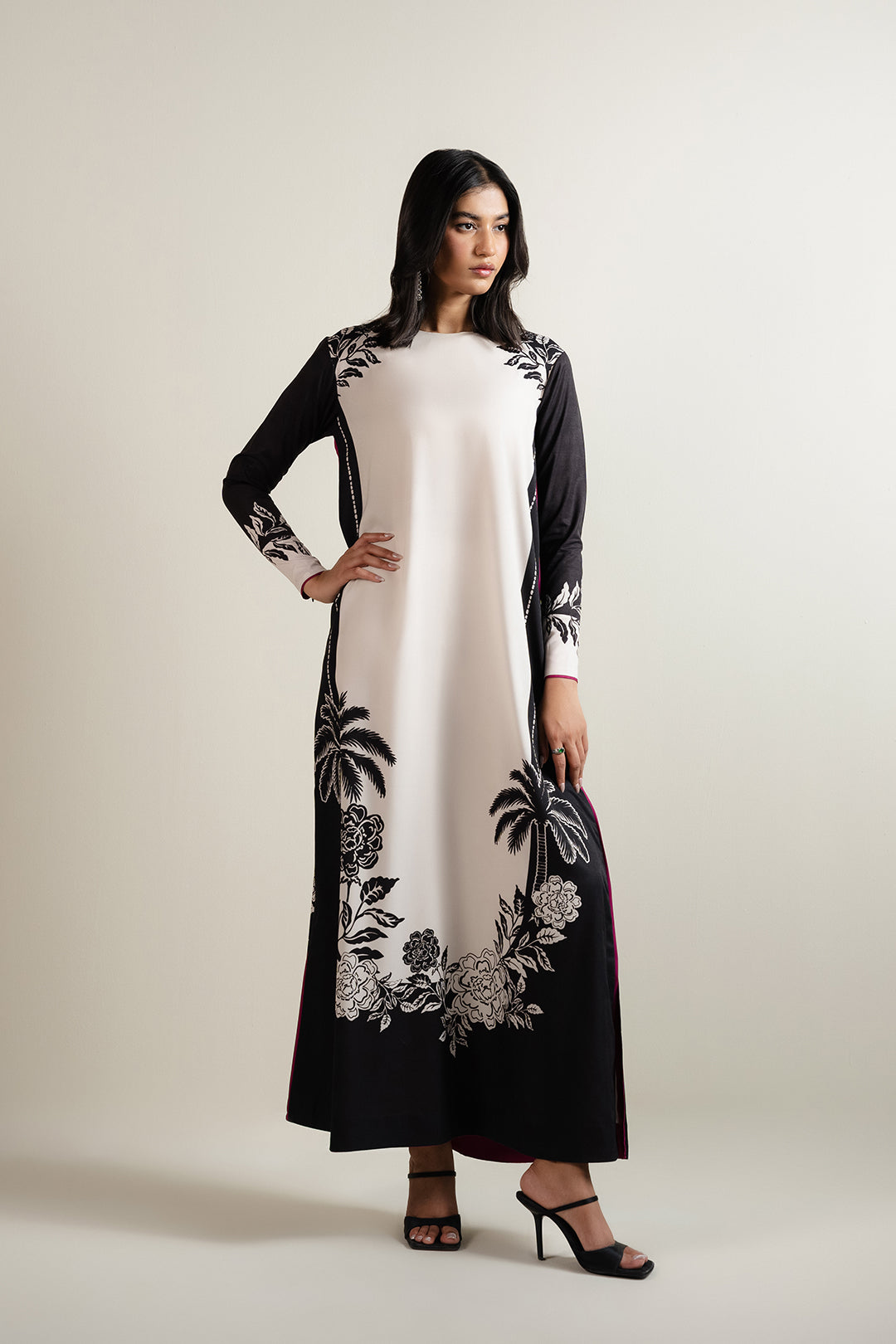 DIGITAL PRINT 3PC SILK UNSTITCHED SUIT 25