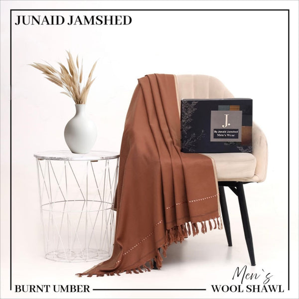 J.Soft Wool Shawl (BRUNT UMBER)