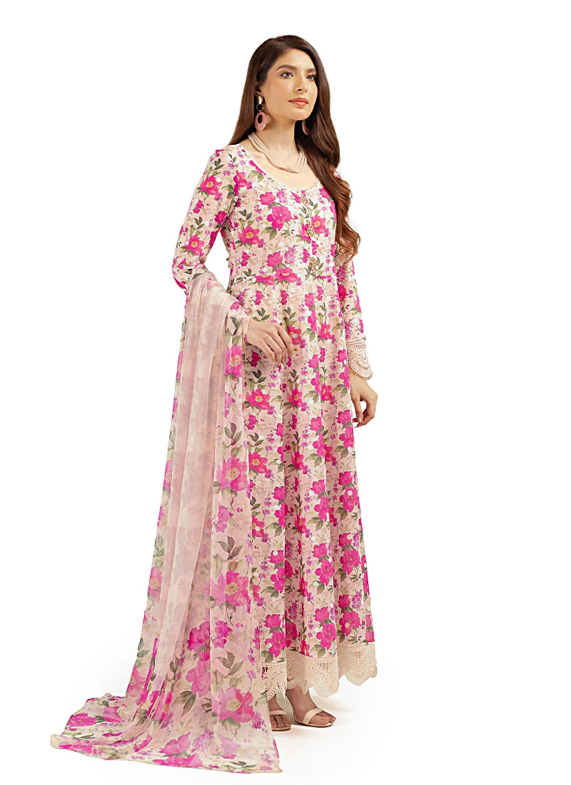 Bareeze Linen Allover 3 Piece