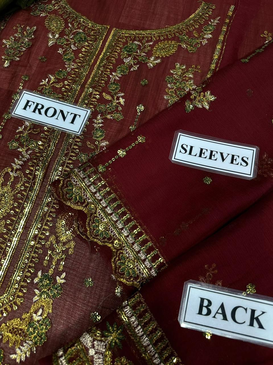 AJCD-22 EMBROIDERED CHIFFON 3 PCS
