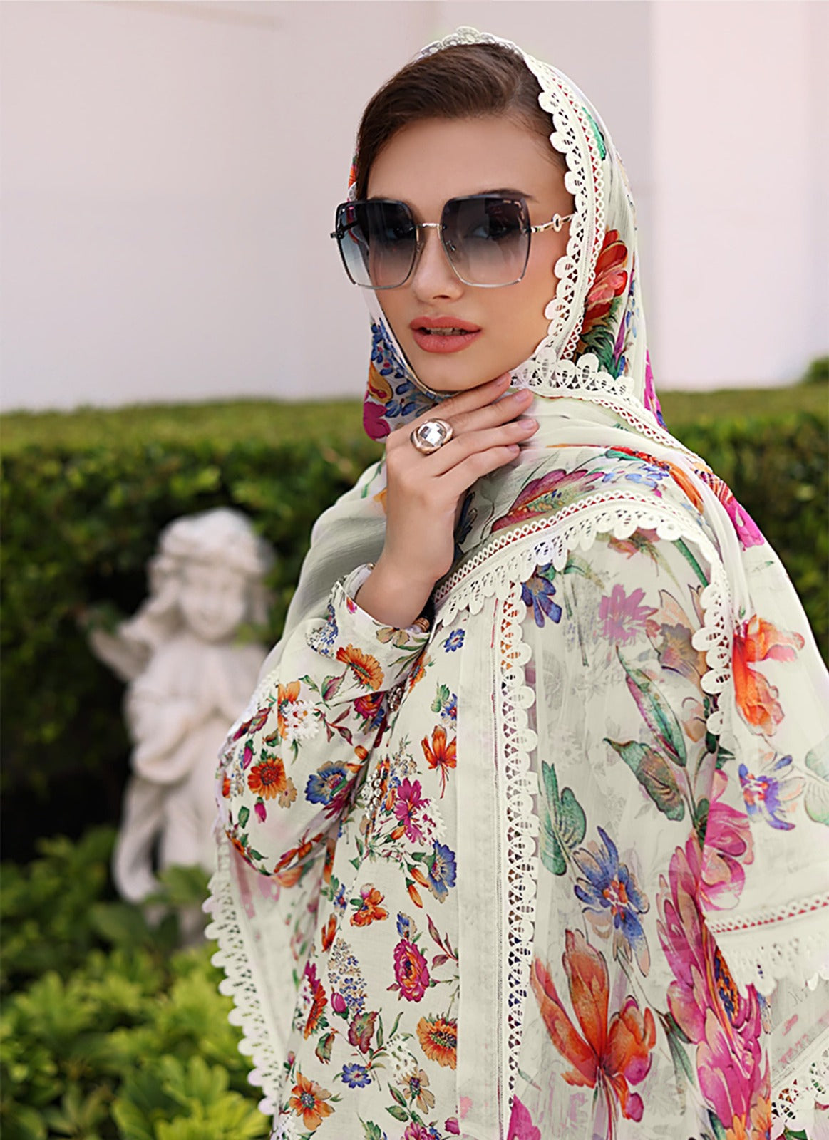 Bareeze Linen Allover 3 Piece