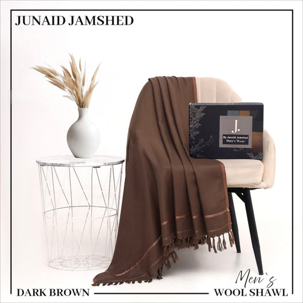 J.Soft Wool Shawl (DARK BROWN)