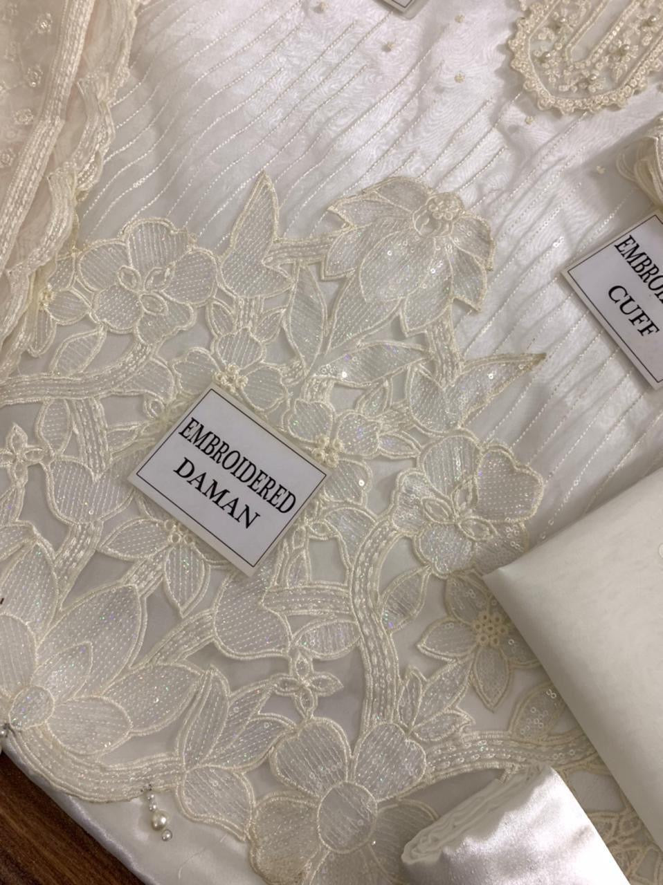 Baroque Organza Luxury Festive Article BQ-68-2