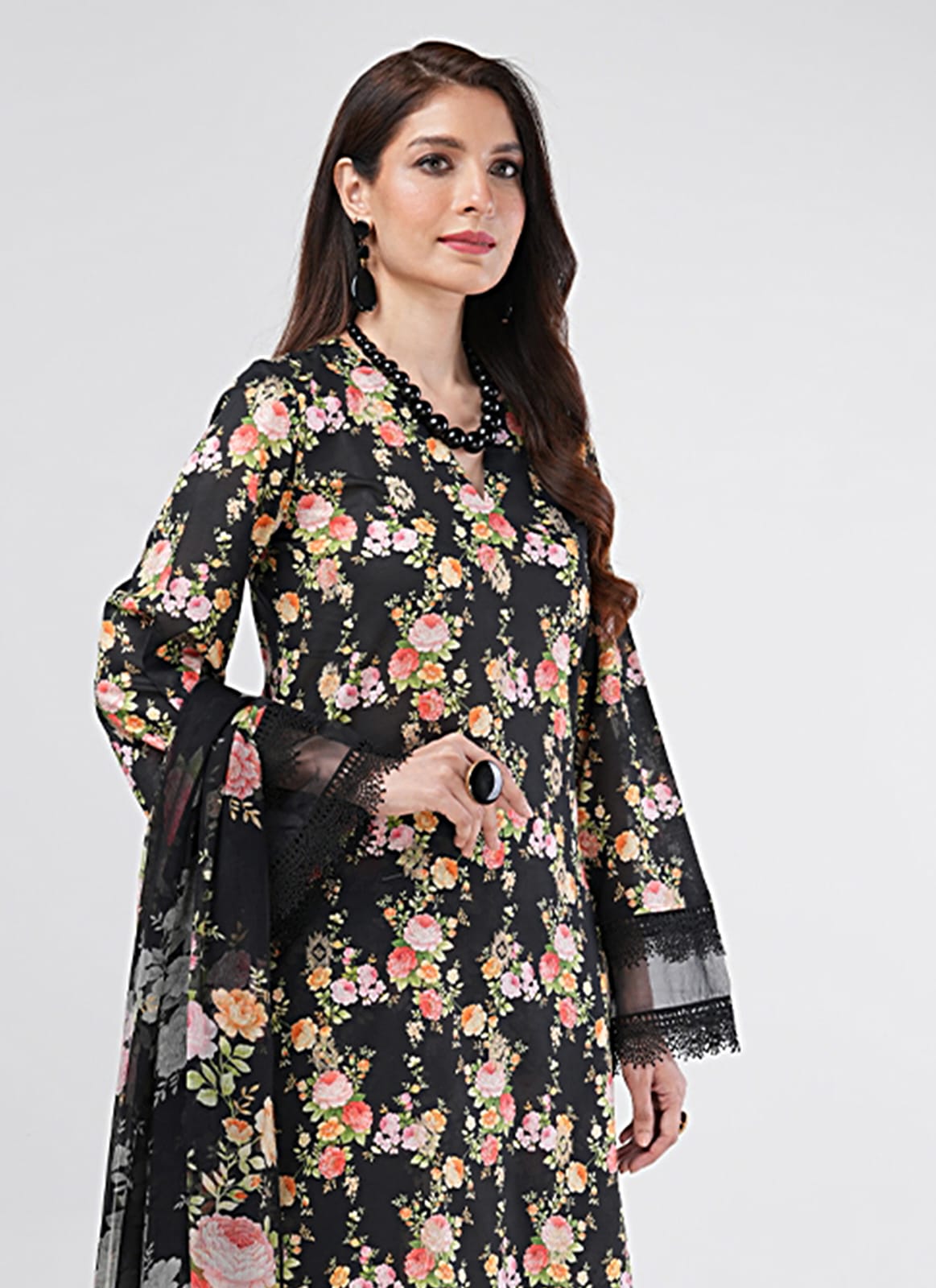 Bareeze Linen Allover 3 Piece