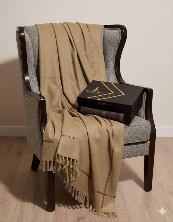 J.Soft Wool Shawl (Camel)