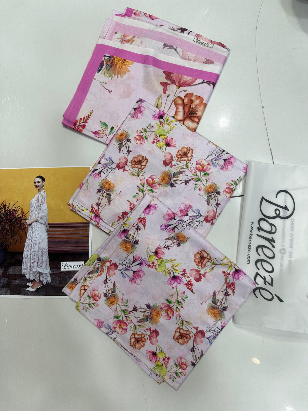 Bareeze Linen Allover 3 Piece