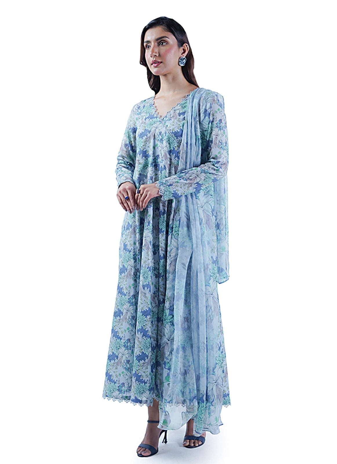 Bareeze Linen Allover 3 Piece