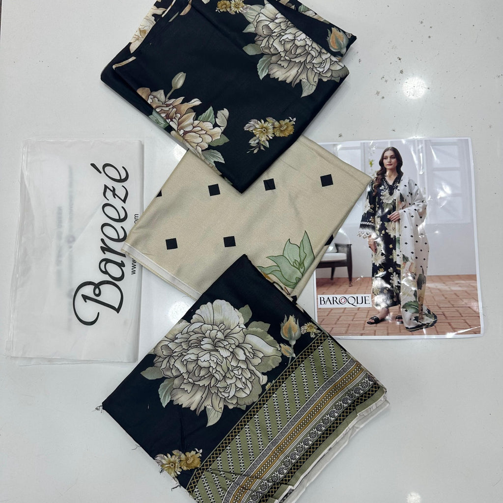 Baroque Linen Allover 3 Piece