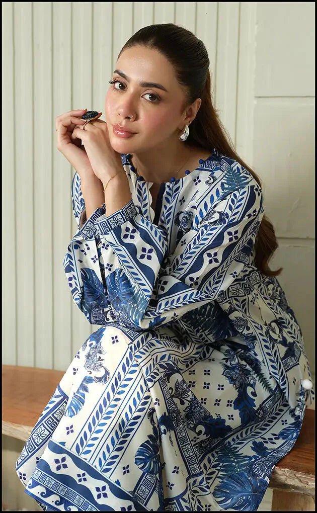 DIGITAL PRINT 3PC SILK UNSTITCHED SUIT 13