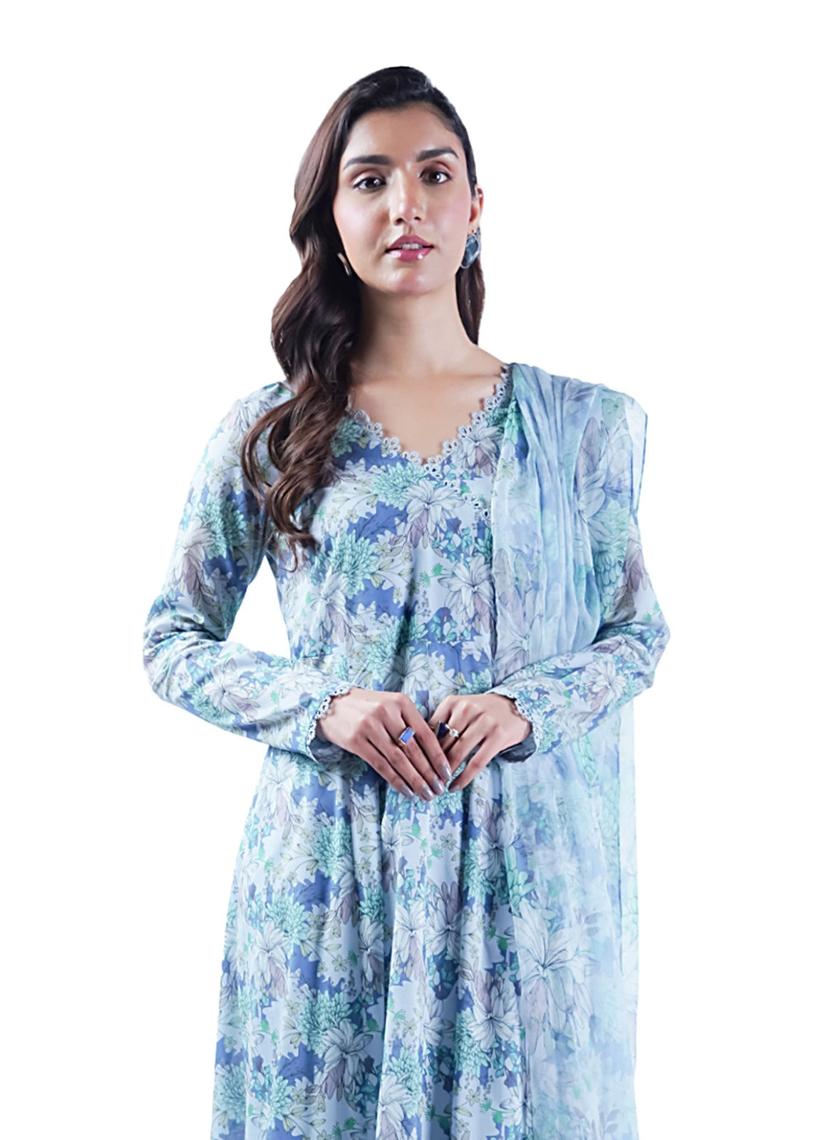Bareeze Linen Allover 3 Piece