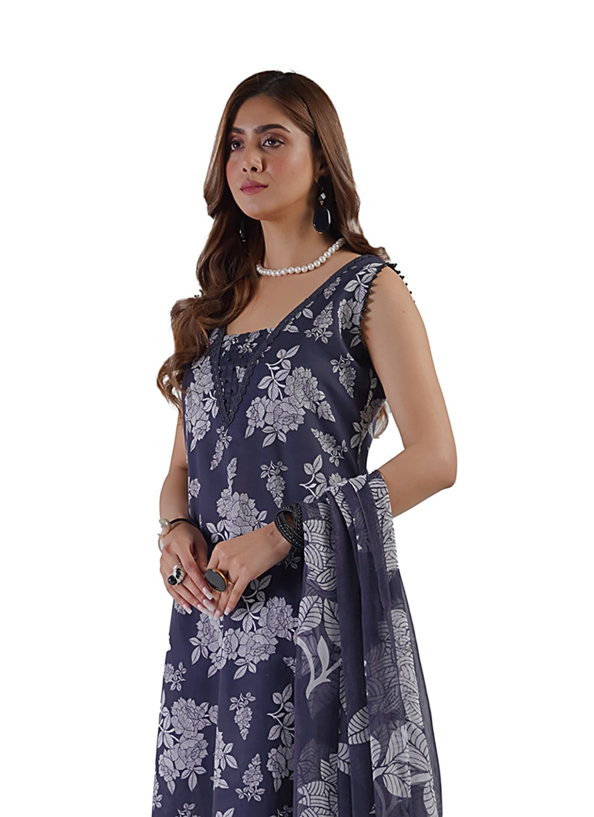 Bareeze Linen Allover 3 Piece