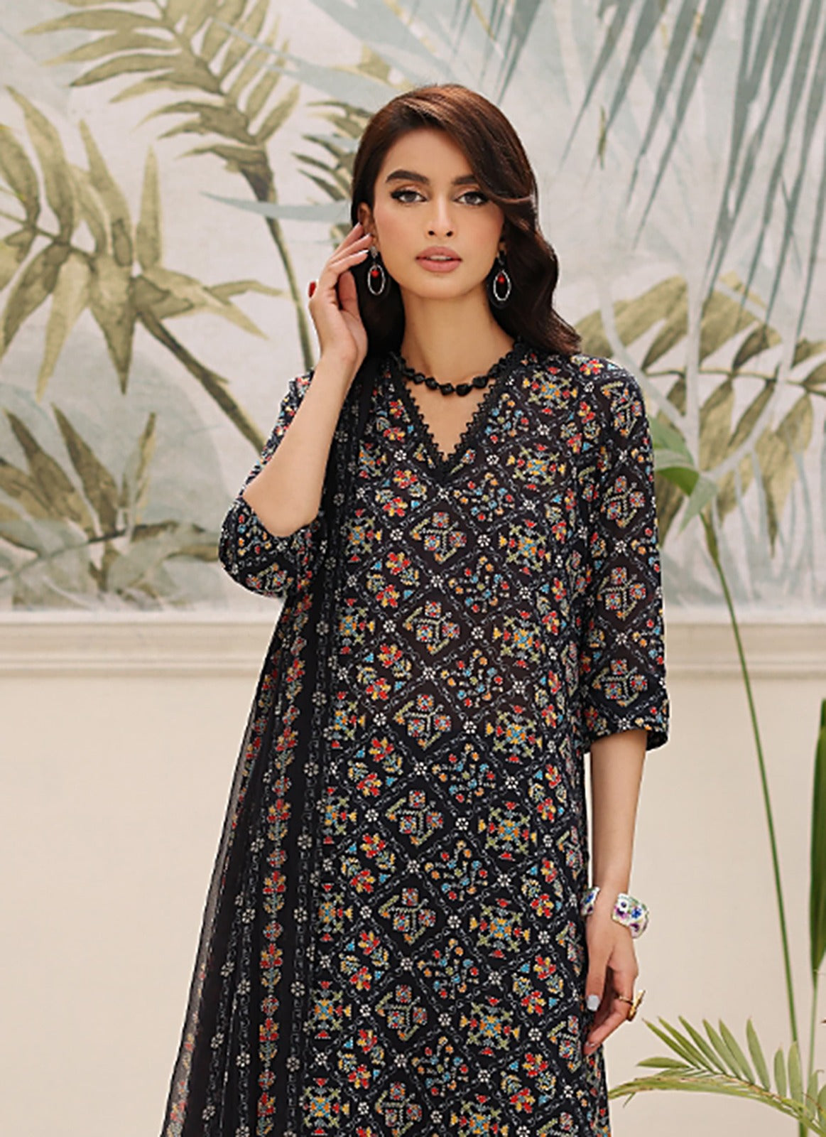 Bareeze Linen Allover 3 Piece