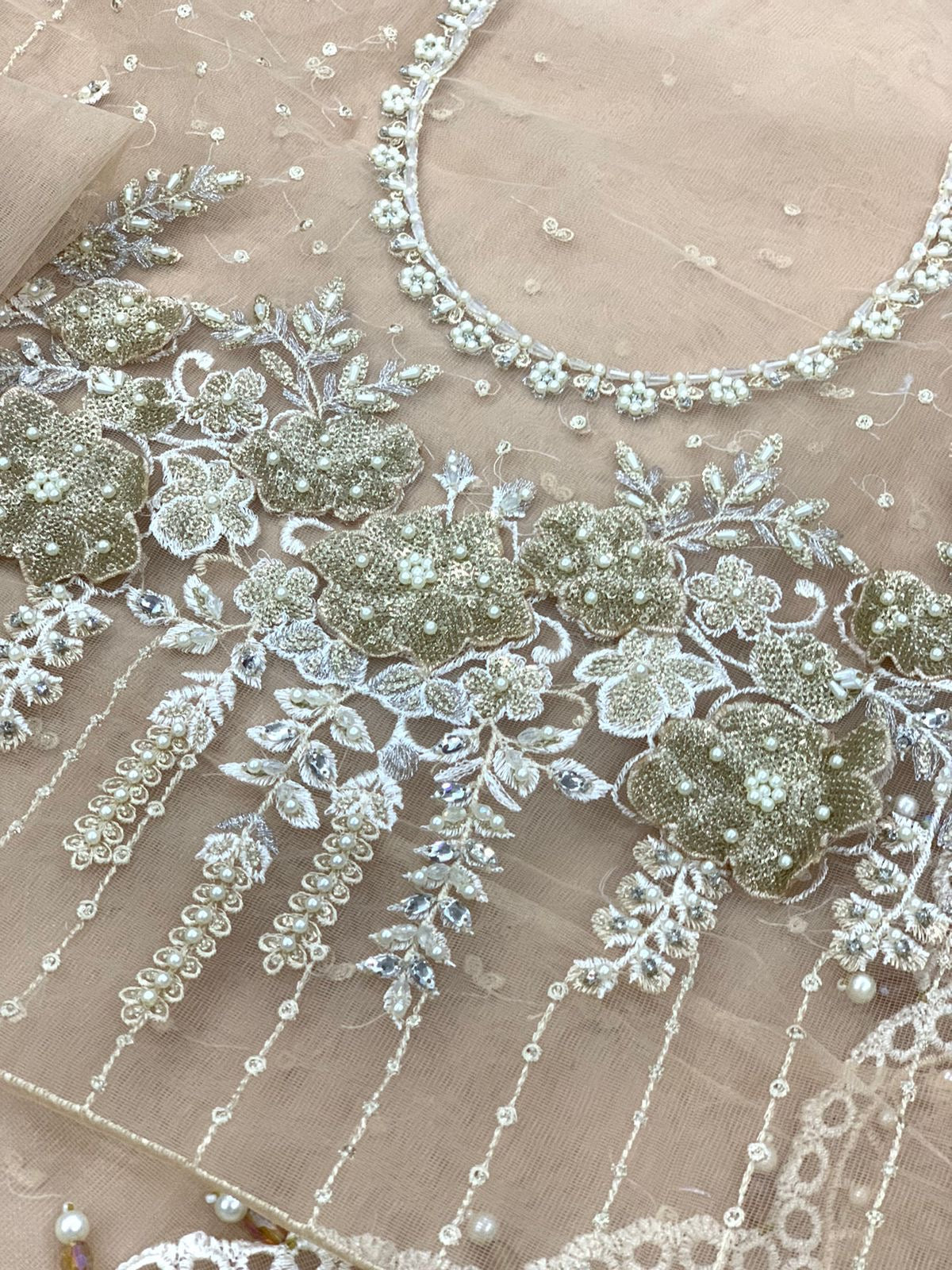 Maria B Skin Formal Saree Collection Net Replica
