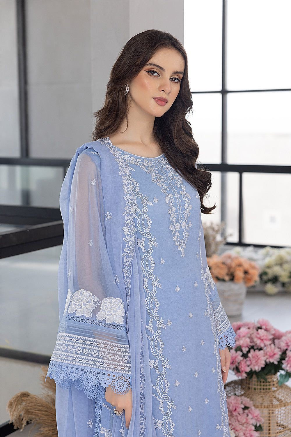 Azure 3Pcs Organza Collection