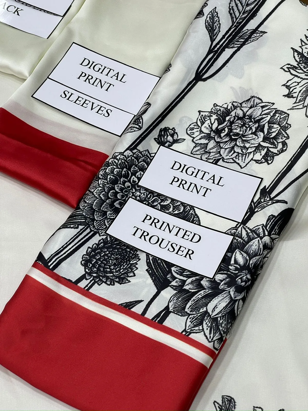 DIGITAL PRINT 3PC SILK UNSTITCHED SUIT 08