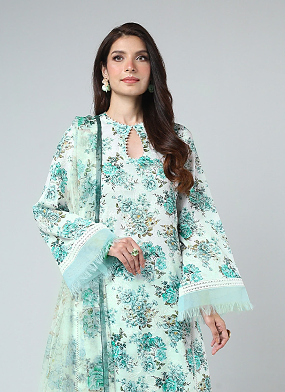 Bareeze Linen Allover 3 Piece