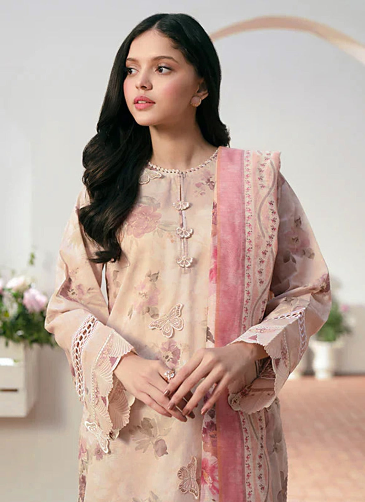 Baroque Linen Allover 3 Piece