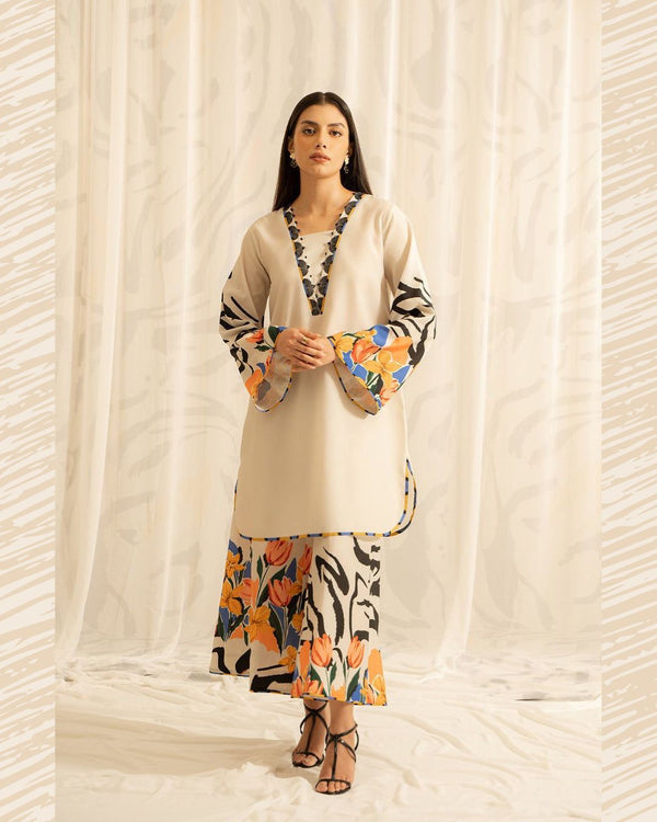 DIGITAL PRINT 3PC SILK UNSTITCHED SUIT 31