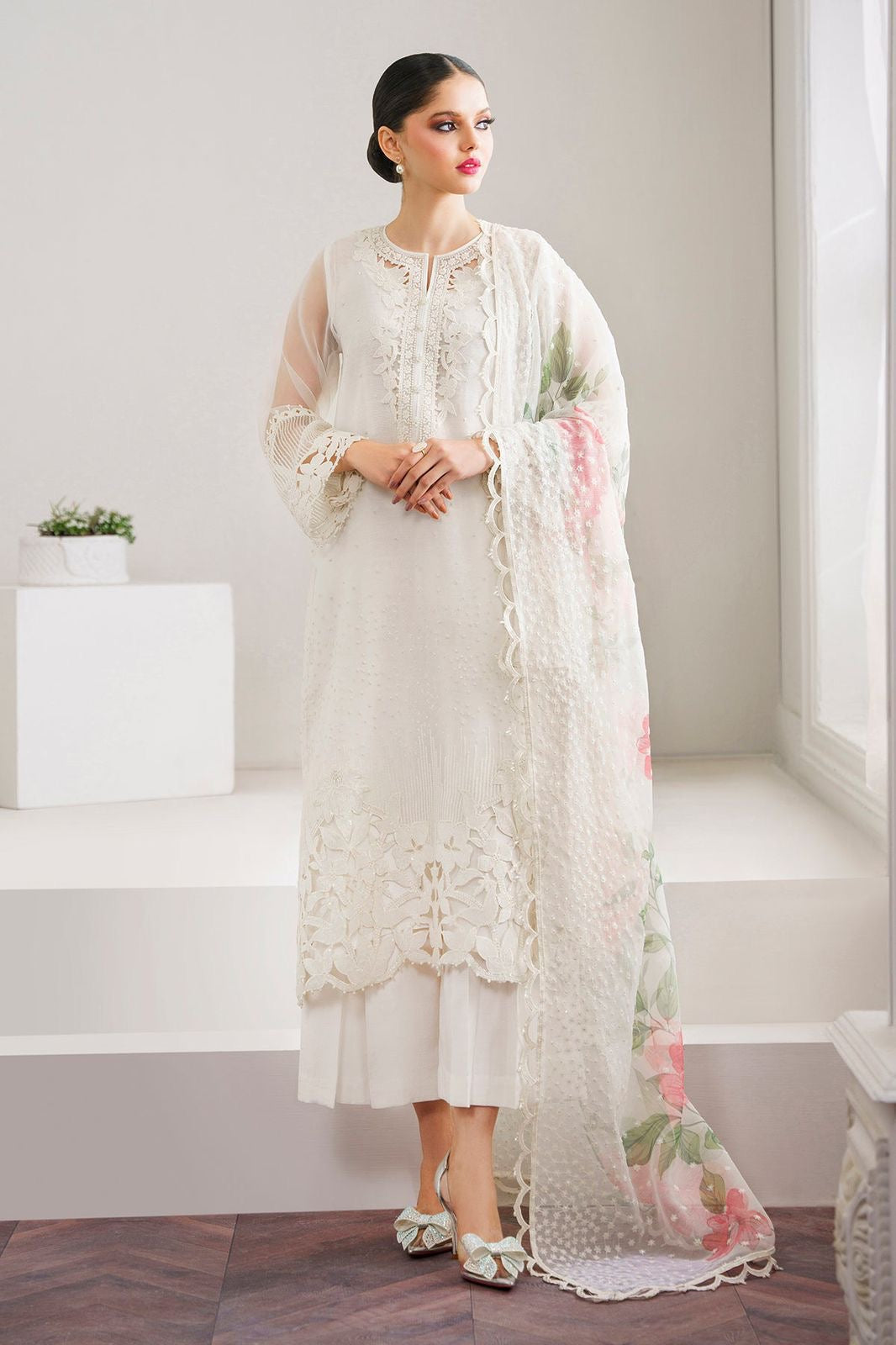 Baroque Organza Luxury Festive Article BQ-68-2