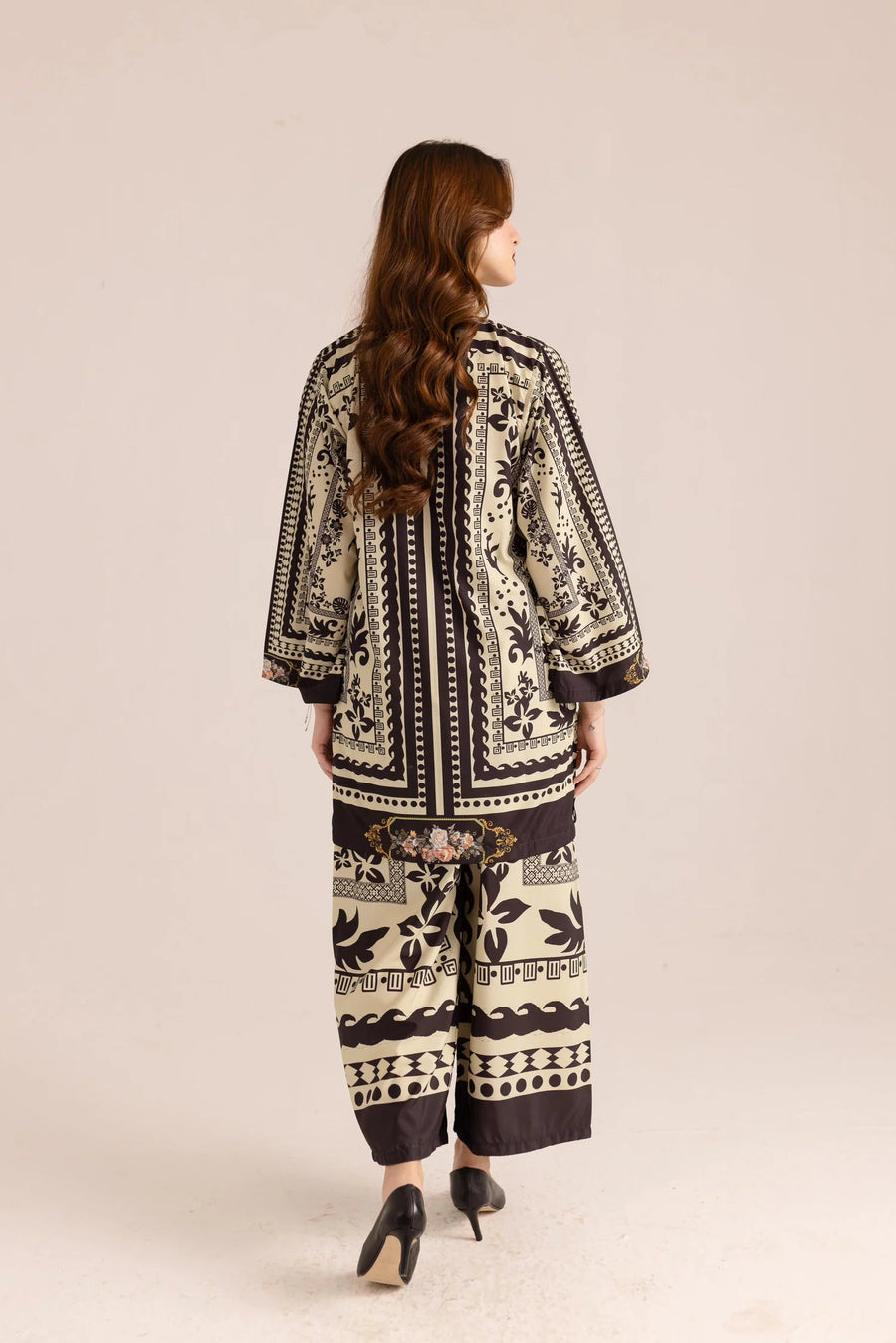 DIGITAL PRINT 3PC SILK UNSTITCHED SUIT 10