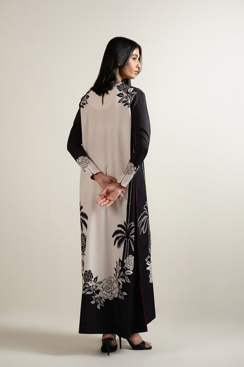 DIGITAL PRINT 3PC SILK UNSTITCHED SUIT 25