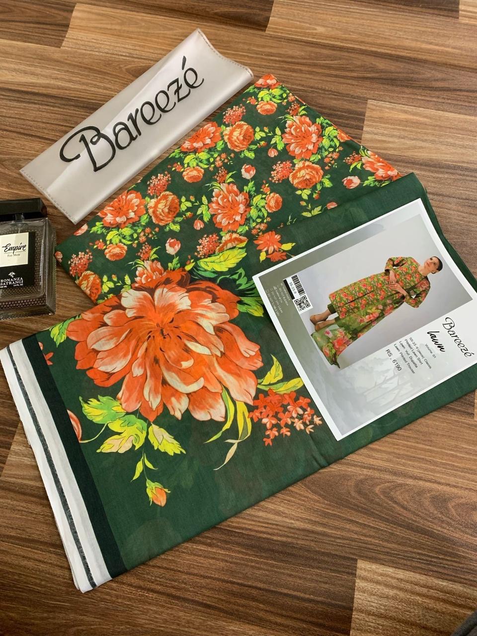 Bareeze Printed Lawn