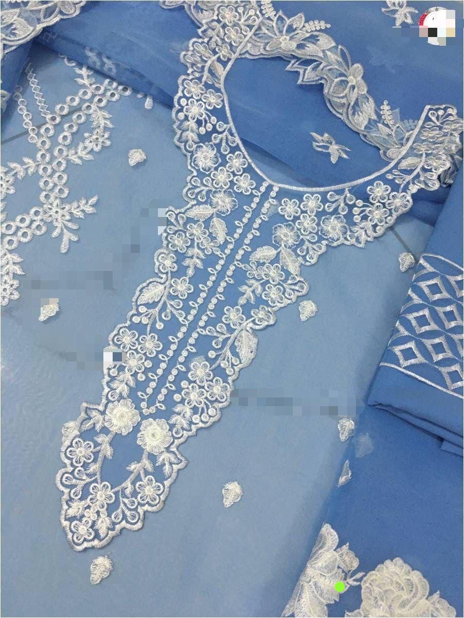 Azure 3Pcs Organza Collection