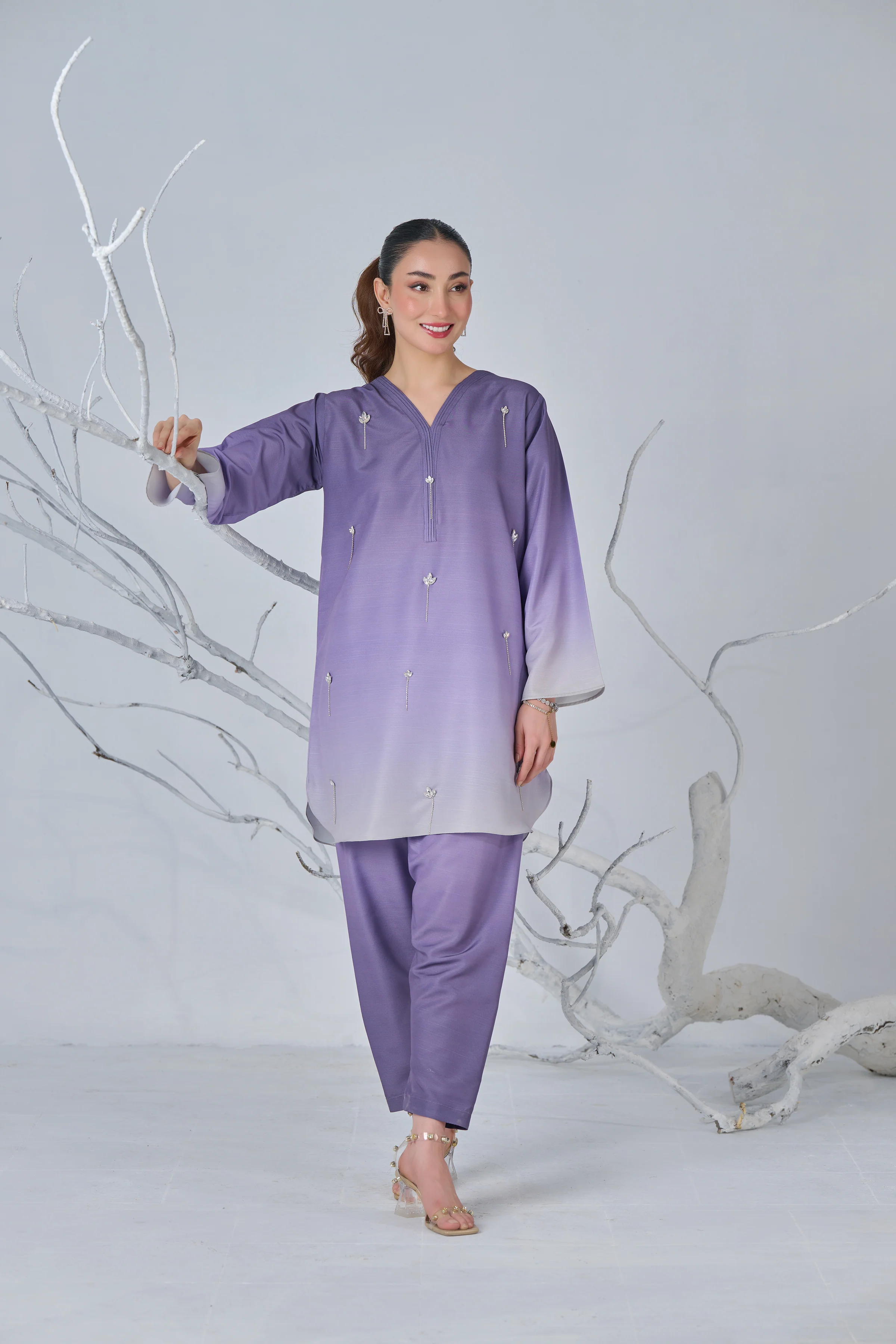 DIGITAL PRINT 3PC SILK UNSTITCHED SUIT 21