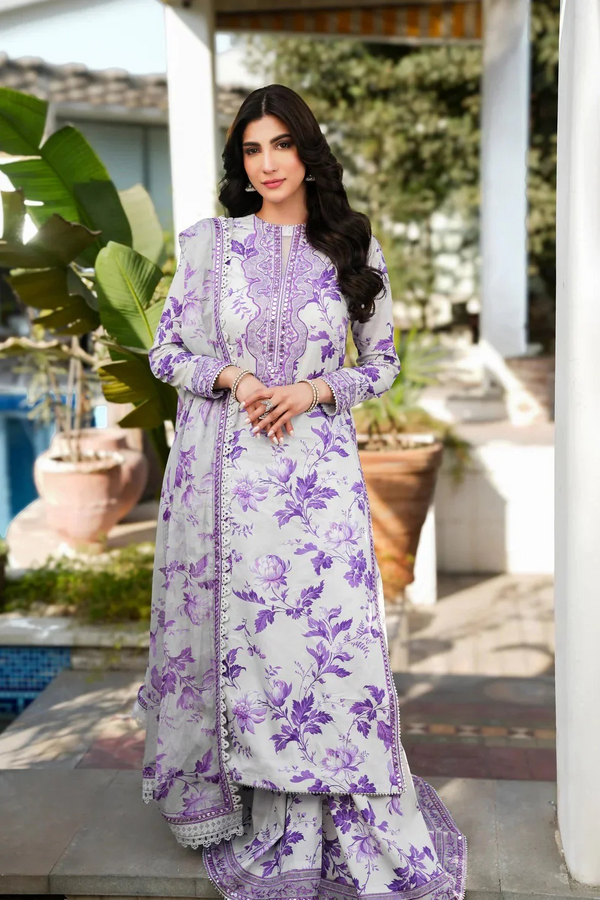BAROQUE - 3PC ALLOVER PREMIUM SLUB KHADDAR COLLECTION